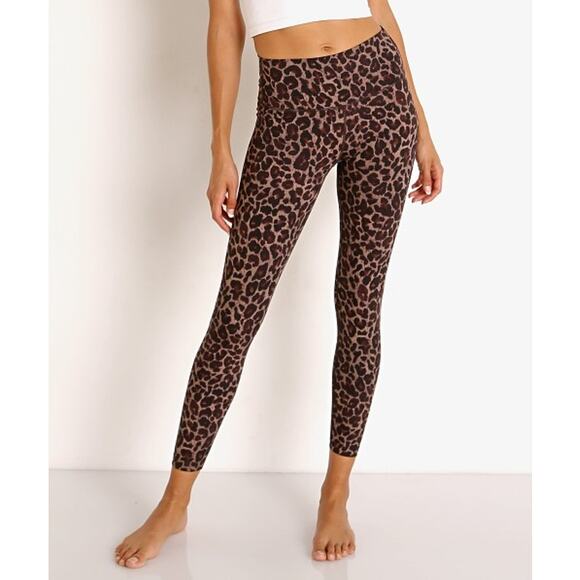 Varley Pants - Varley Luna Lolux High Rise Legging Tort Leopard Print XS
